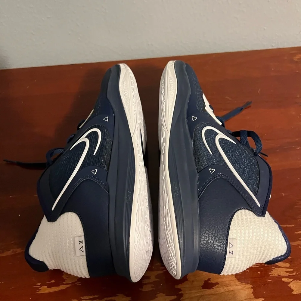 Nike Navy and White Kyrie Low 5 TB Midnight Navy